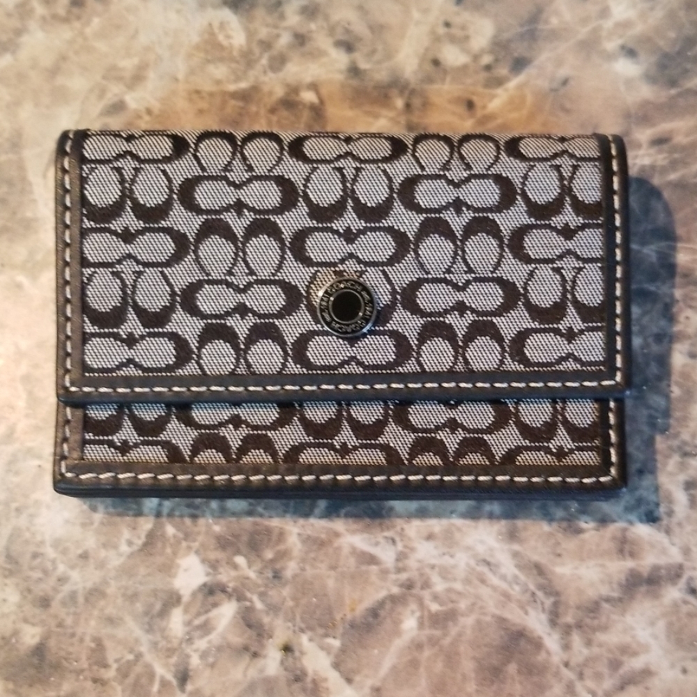 Coach card case wallet NWOT